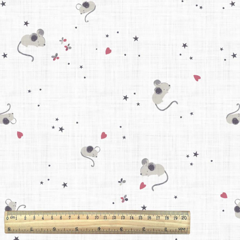 Printed Cotton ZELINA White / Red